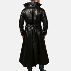 Ashborne Leather Trench Coat Men