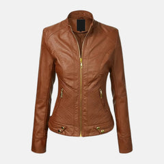 Aurora Slim Fit Style Moto Jacket for Women