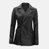 Esme Echelon Women's Leather Blazer Jacket
