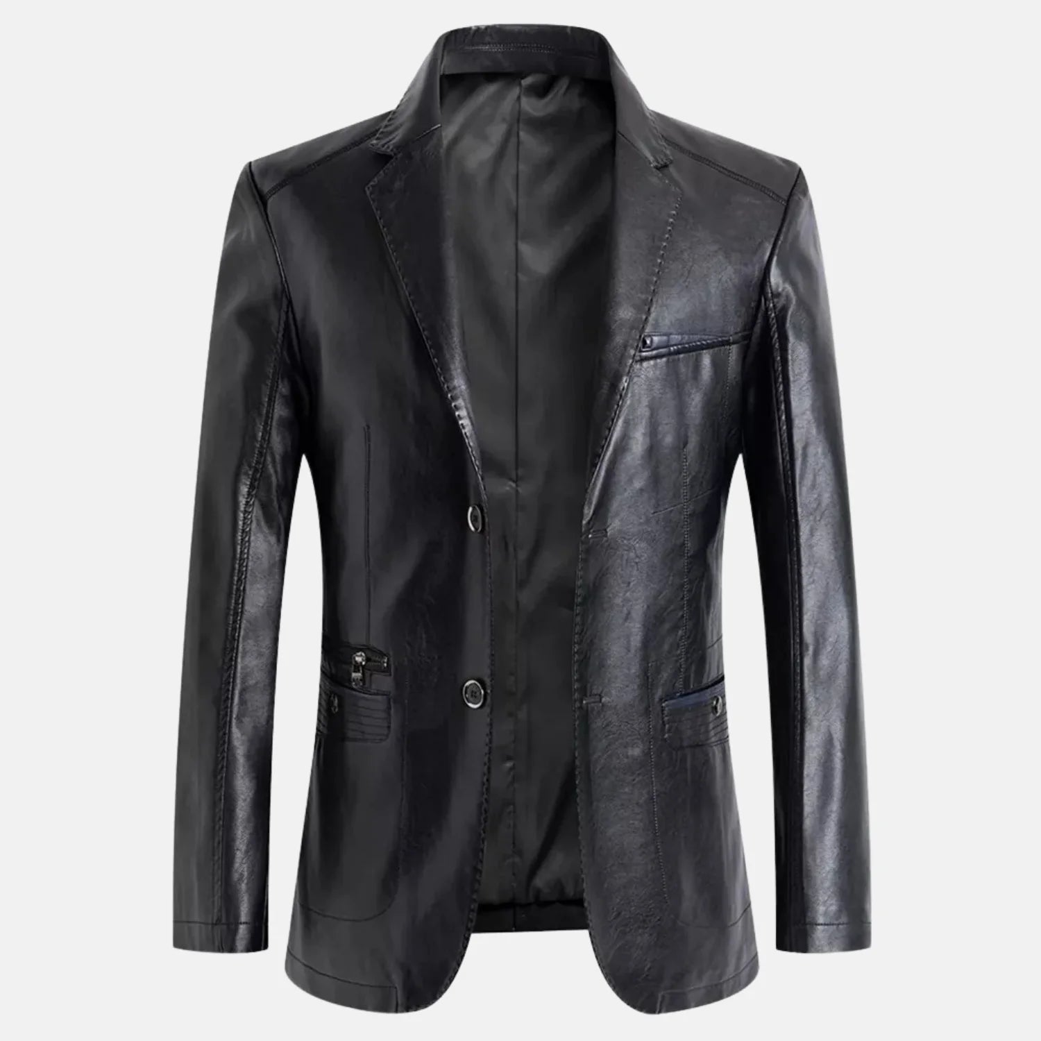 Fioren Casual Style Men Leather Blazer