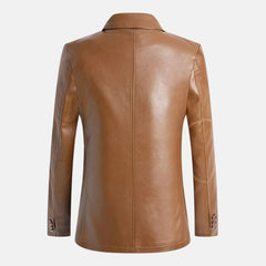 Fioren Casual Style Men Leather Blazer