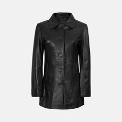 Isadora Casual Car Style Women’s Leather Coat