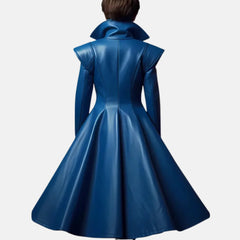 Lunara Kids Genuine Leather Trench Coat