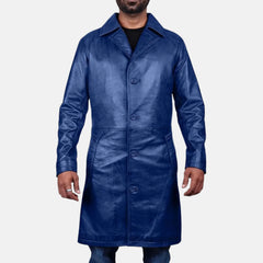 Montaro Overcoat Mens Leather Duster