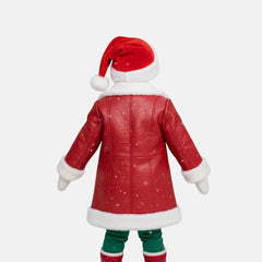 Santa Claus Winter kids leather jacket