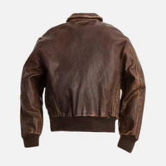 Aviator Air Force Pilot Leather Fight Jacket