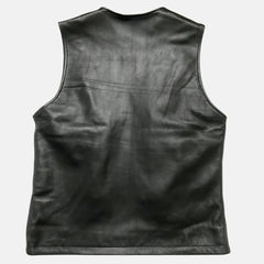 Varexen Crocodile-Embossed Men's Leather Vest