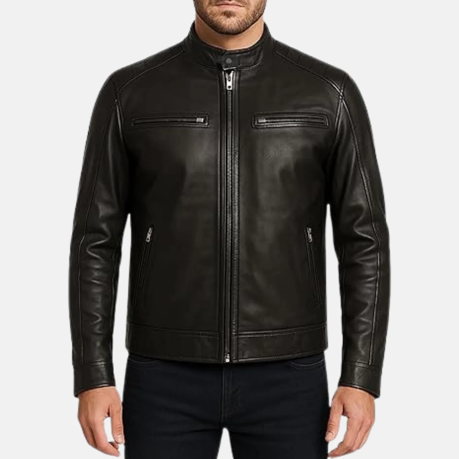 Vincent Zip Up Style Mens Motorcycle Jacket