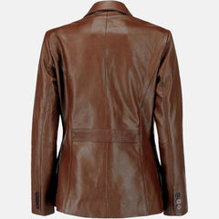 Allure Leather Blazer for Women