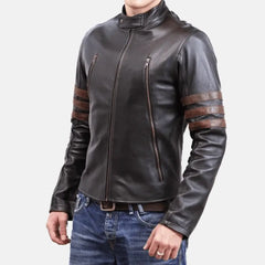 Beckett Brown Biker Leather Jackets For Men