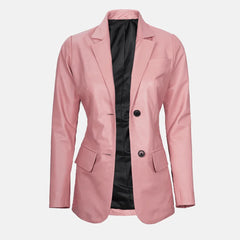 Cassia Comet Womens Leather Blazer