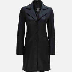 Classic Chic Genuine Leather Coat