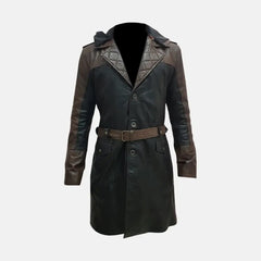 Dark Drifter Long Leather Coat