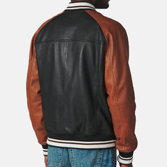 Eclipse Aviator Men's Leather Varsity Jacket