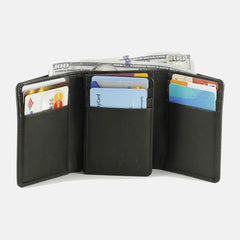 Elowen leather trifold wallets for men