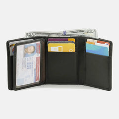 Elowen leather trifold wallets for men