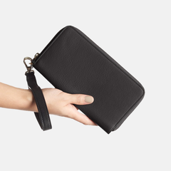 Fiona Zipper wallet for women with wrist strap