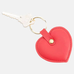 Leather Heart Key Fob