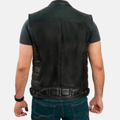 Strikers Leather Motorcycle Vest | Men's Motorcycle Vest