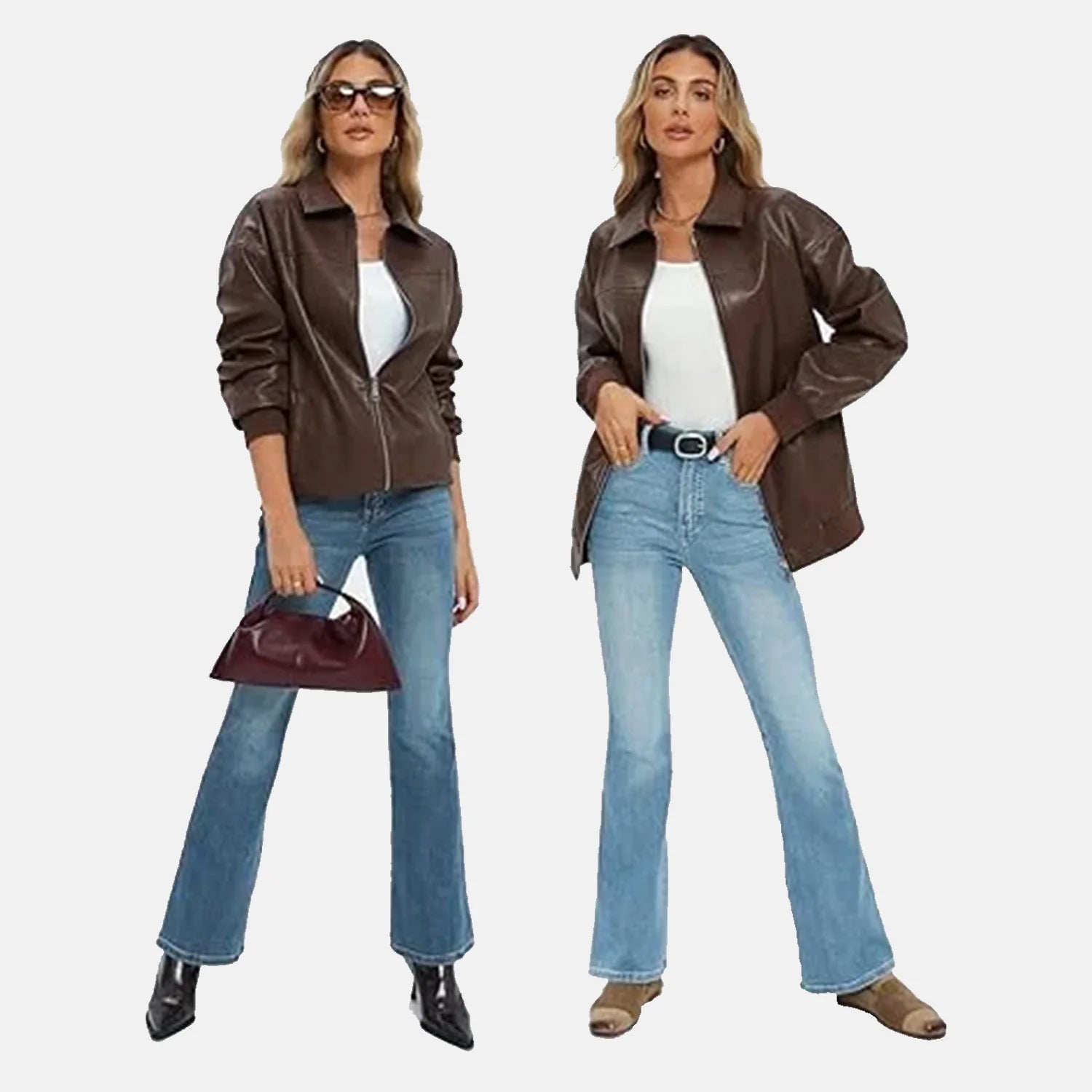 Stylish Leather Bomber Jacket for Women | Order Now