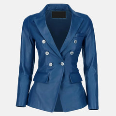 Swelte Norma Leather Blazer Outfit