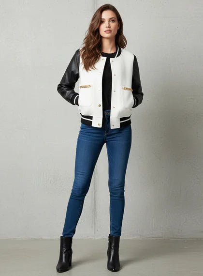 Leather Varsity Jacket