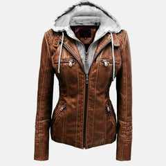 Luxoria Leather Bomber Jacket for women | Order Now