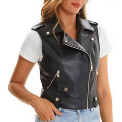 Rogue Rider Womens Leather Vest