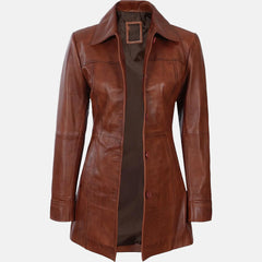 Wayferer Female Leather Coat | Leather Trench Coats